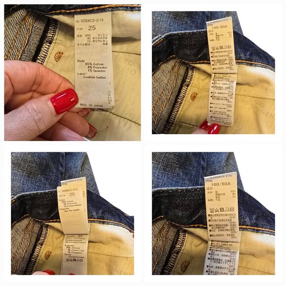 Moussy Vintage Jeans Womens 25 Blue Glendale Skinny Cropped Distressed Grunge - Picture 4 of 14